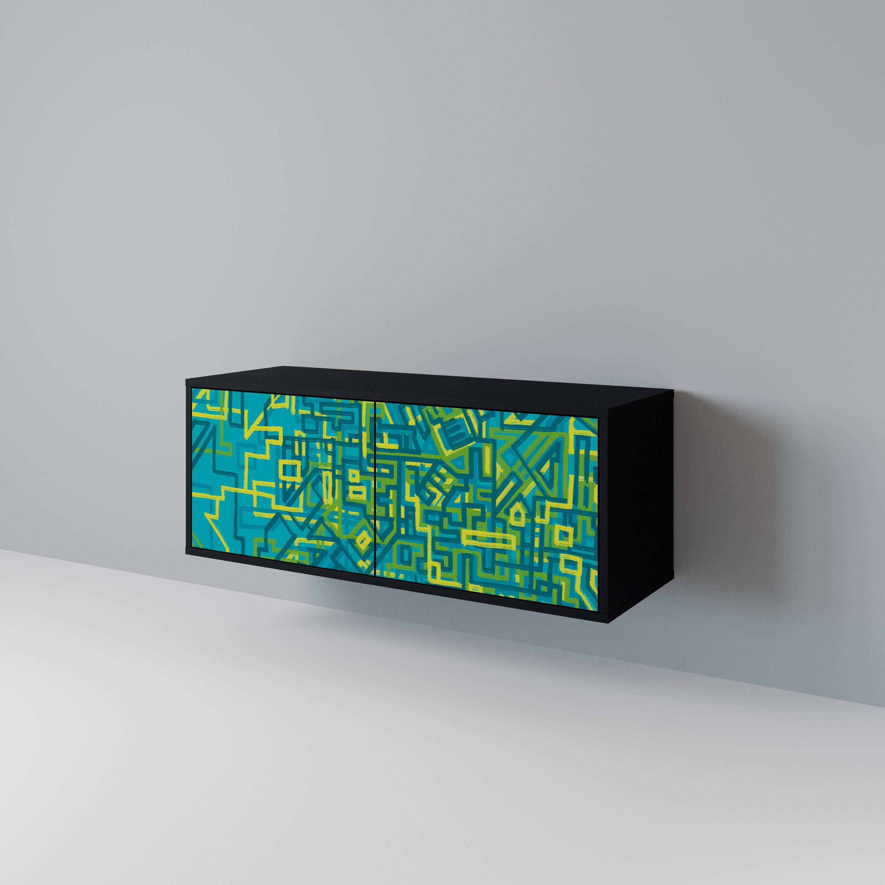 NOSTALGIC MEMORIES Compact 2-Door TV Cabinet