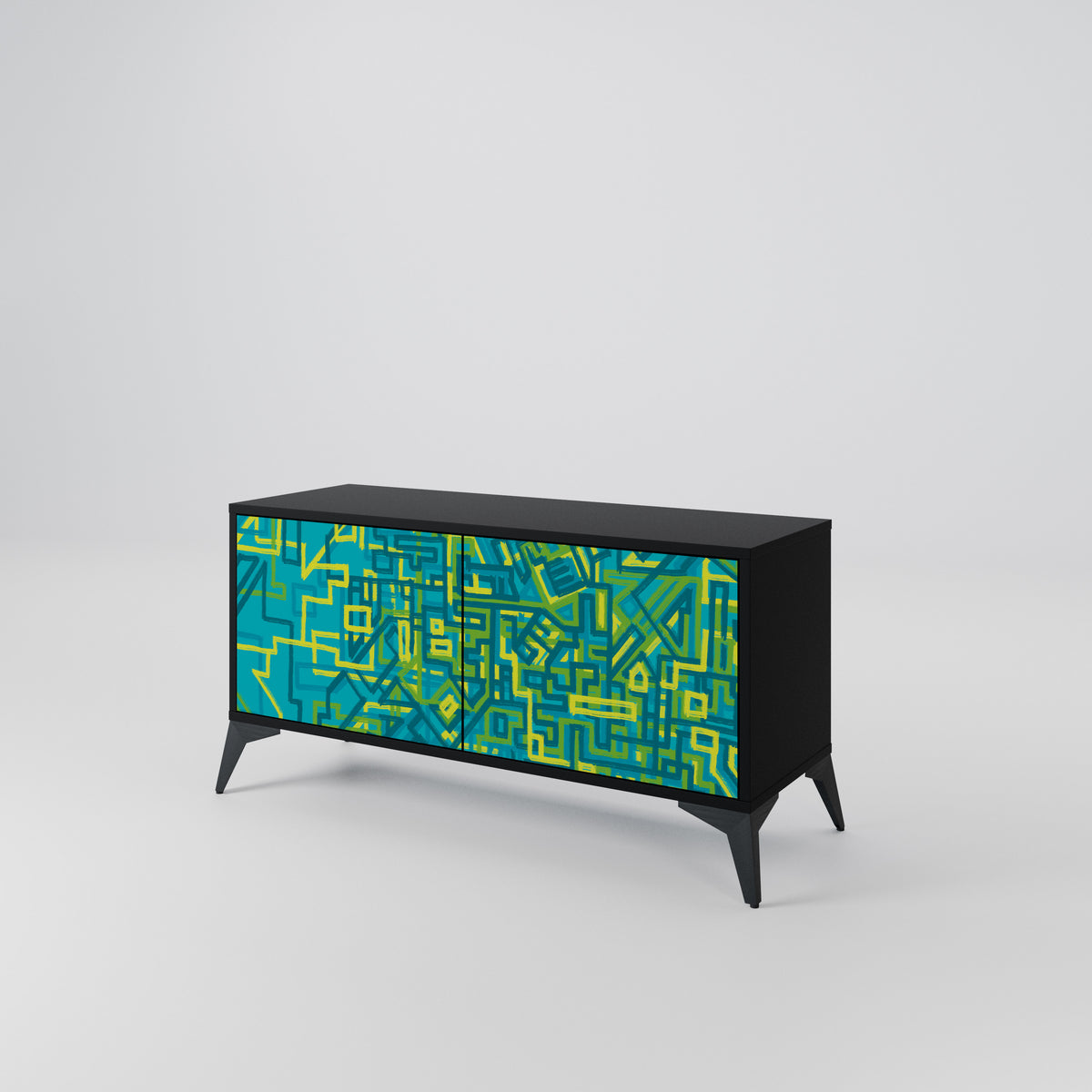 NOSTALGIC MEMORIES Compact 2-Door TV Cabinet