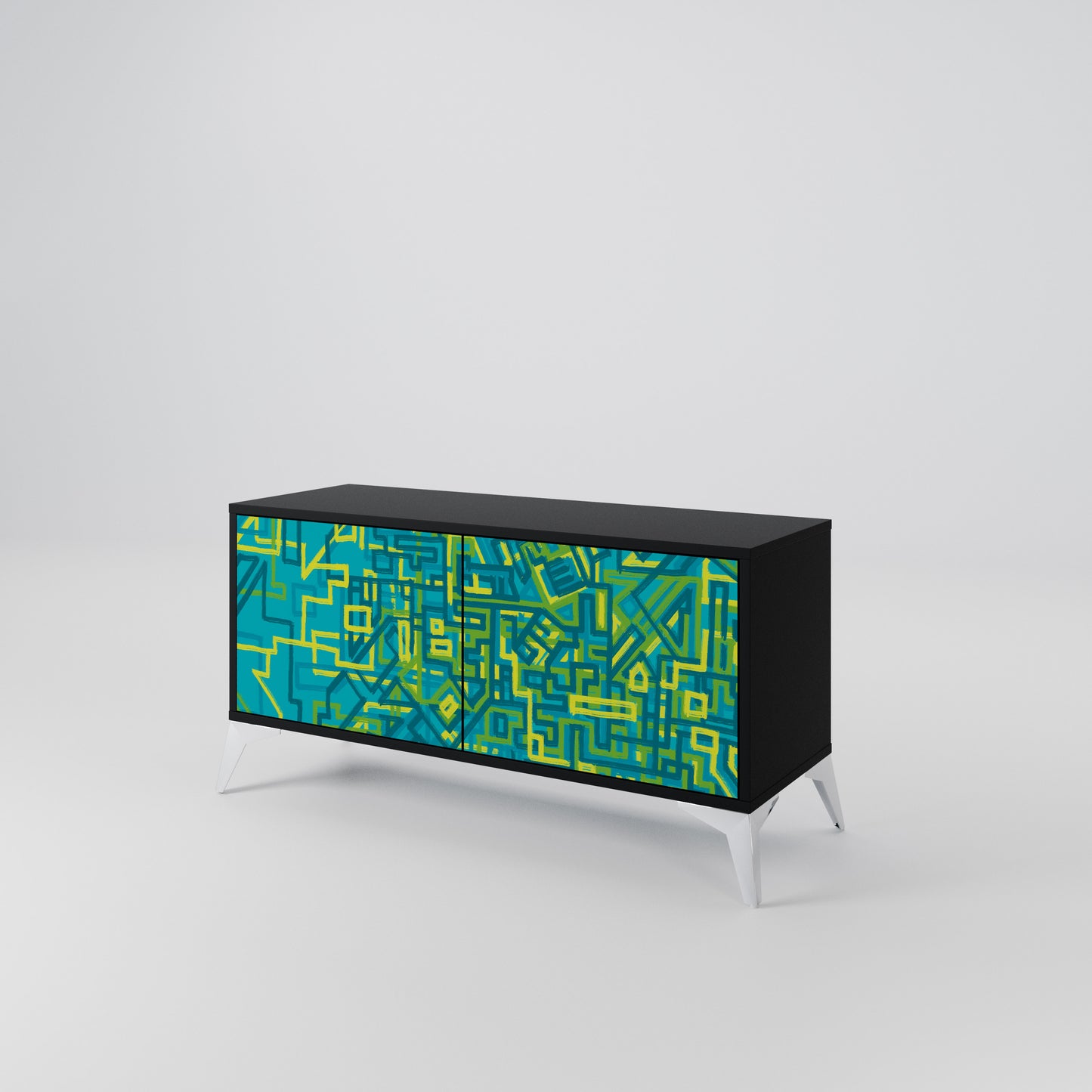 NOSTALGIC MEMORIES Compact 2-Door TV Cabinet