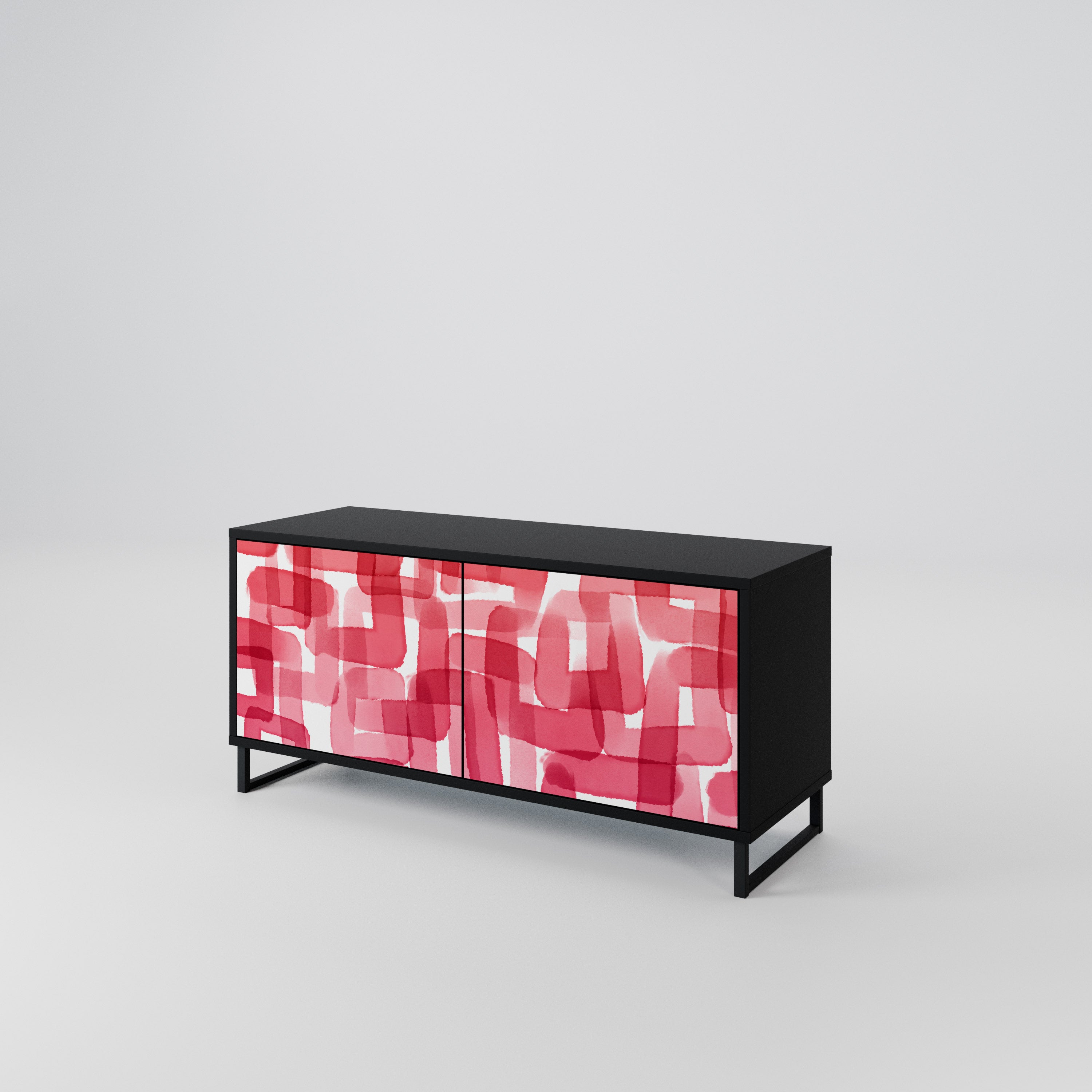 KALEIDOSCOPIC CUBISM Compact 2-Door TV Cabinet
