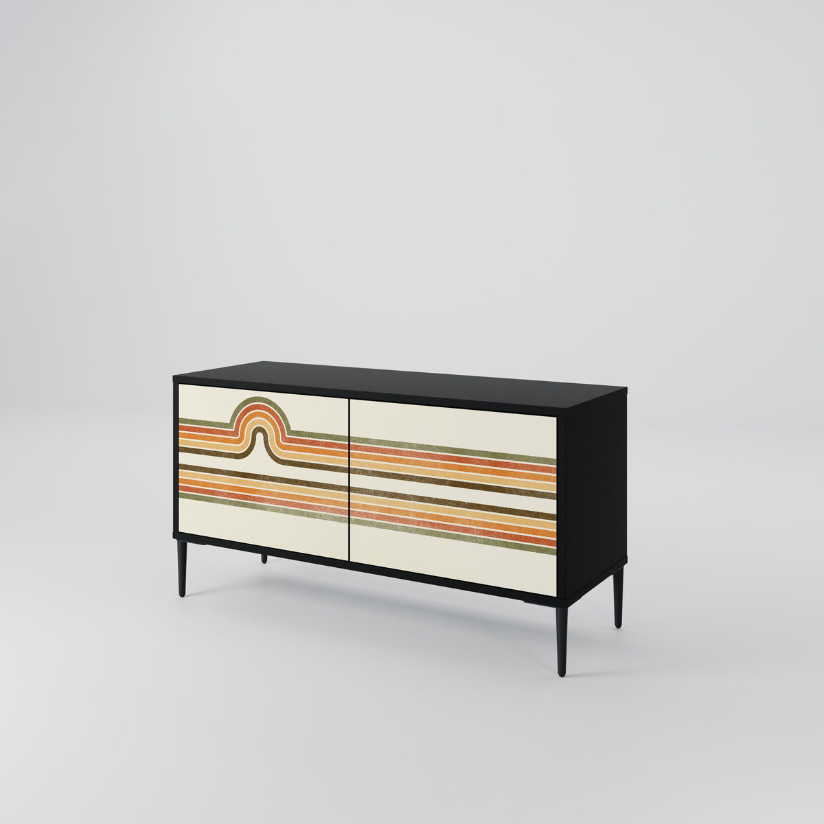 EXCEPTIONAL STREAM Compact 2-Door TV Cabinet