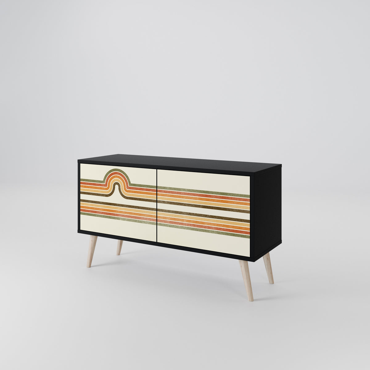 EXCEPTIONAL STREAM Compact 2-Door TV Cabinet