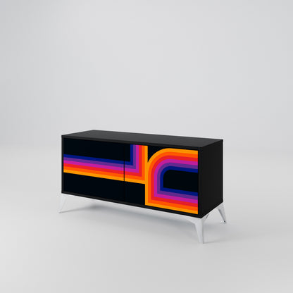 BLINDED BY THE LIGHTS Compact 2-Door TV Cabinet