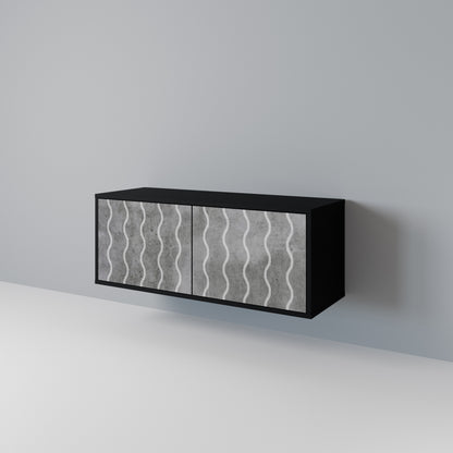 WAVES OF CONCRETE Compact 2-Door TV Cabinet
