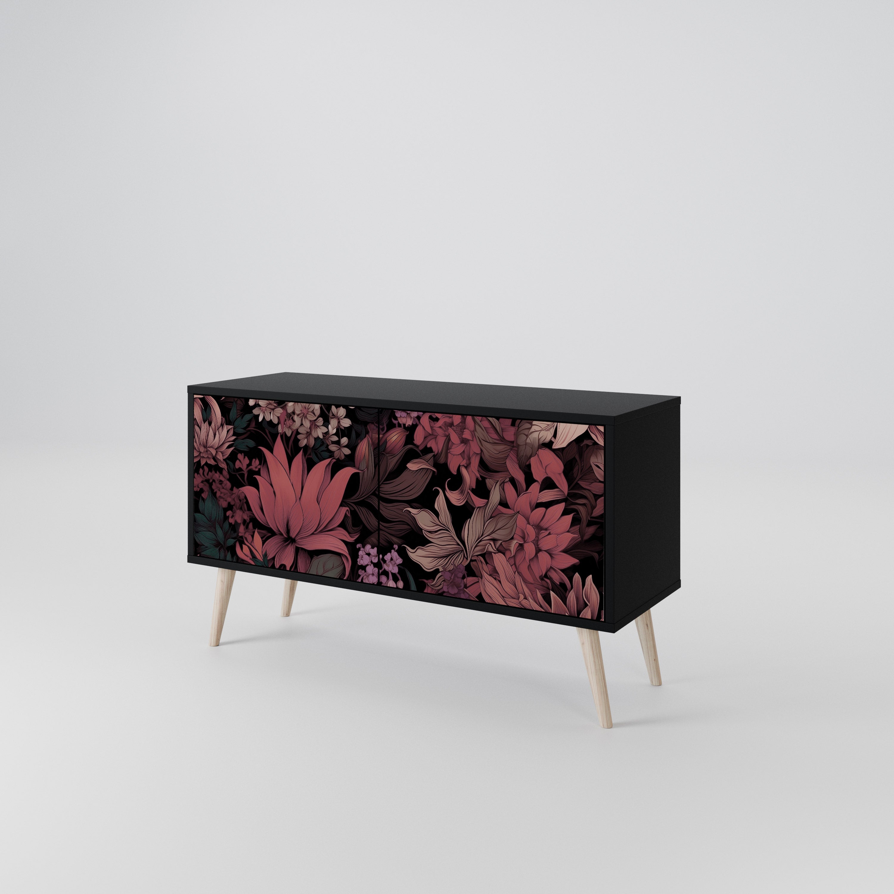 FLORAL WHISPER Compact 2-Door TV Cabinet
