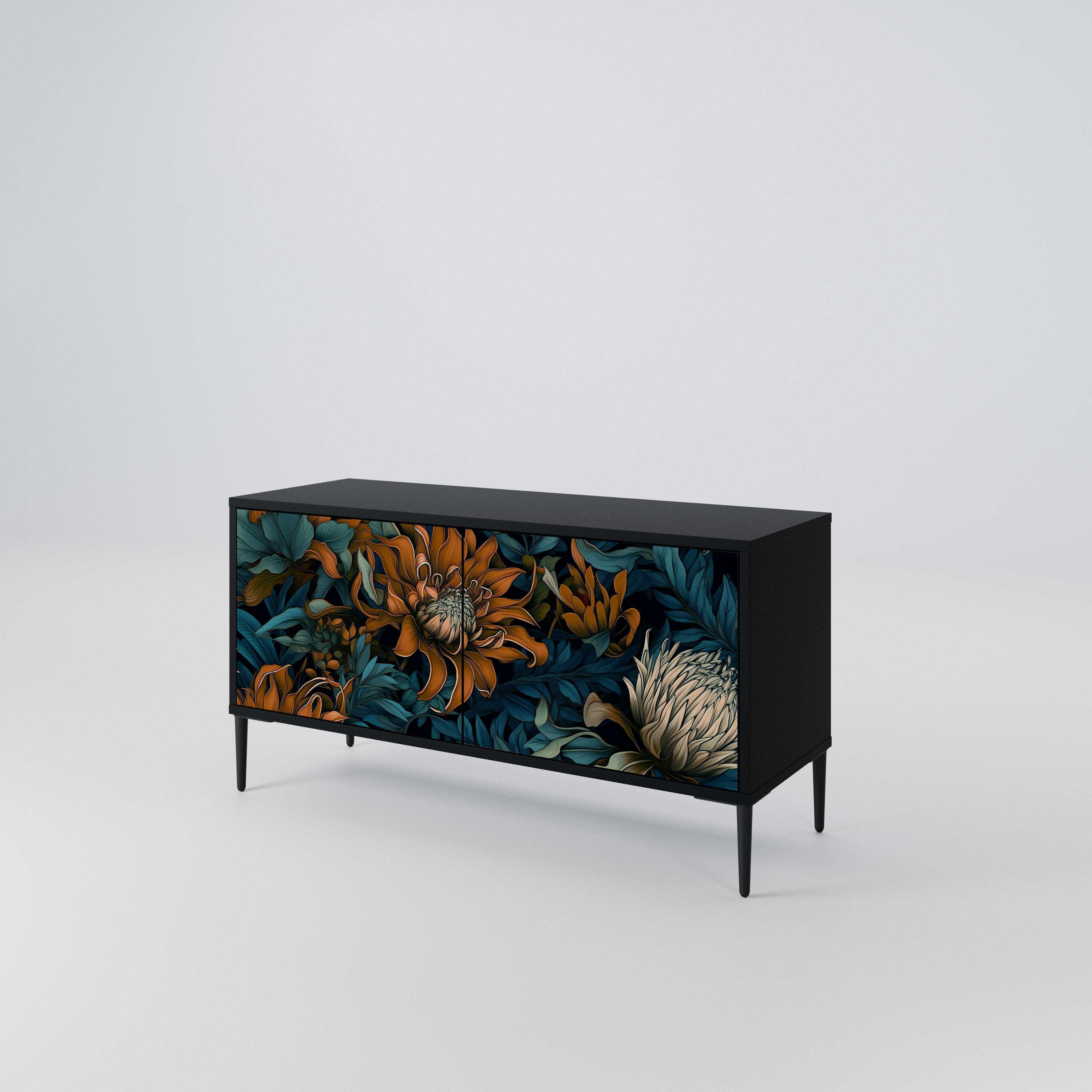 MORNING BLOOM Compact 2-Door TV Cabinet