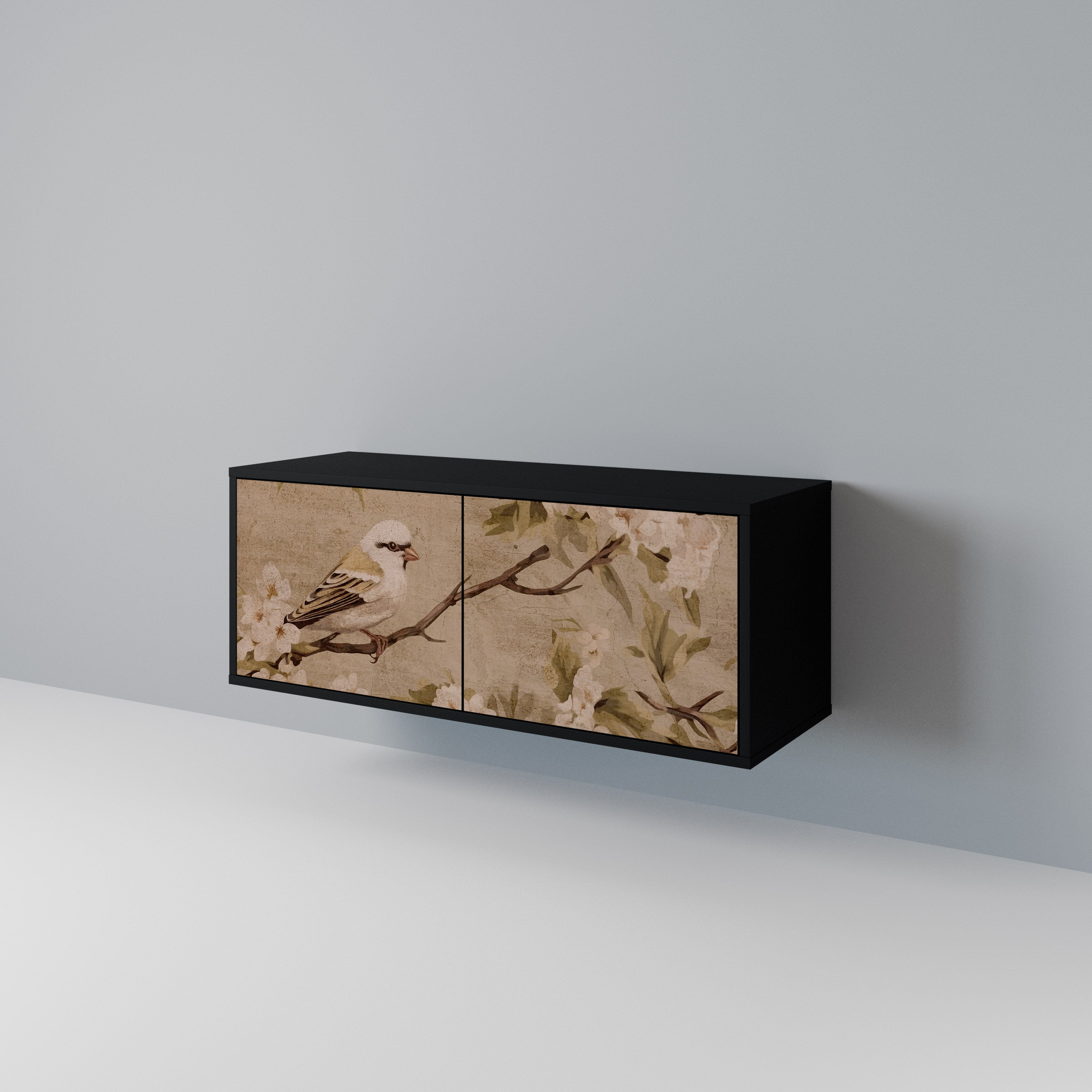 PETAL DISTINGUISH Compact 2-Door TV Cabinet
