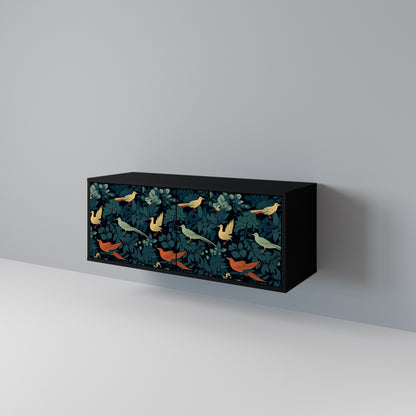 FOWL ORNAMENT Compact 2-Door TV Cabinet