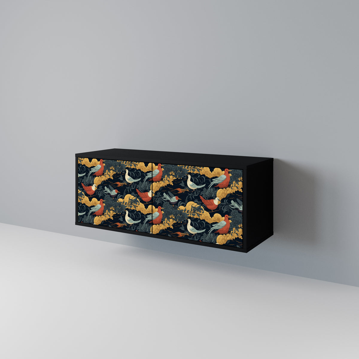FOWLY DAZE Compact 2-Door TV Cabinet