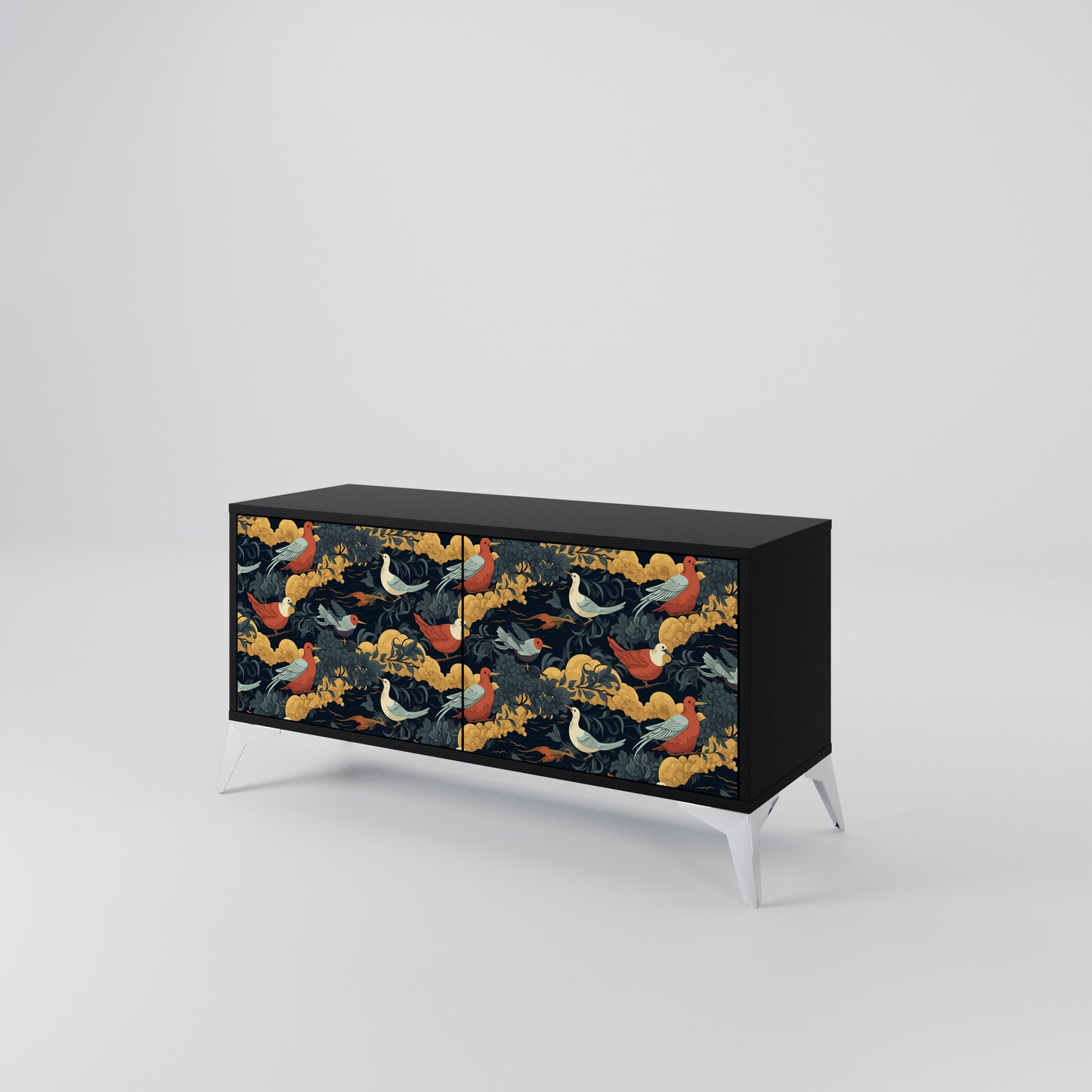 FOWLY DAZE Compact 2-Door TV Cabinet