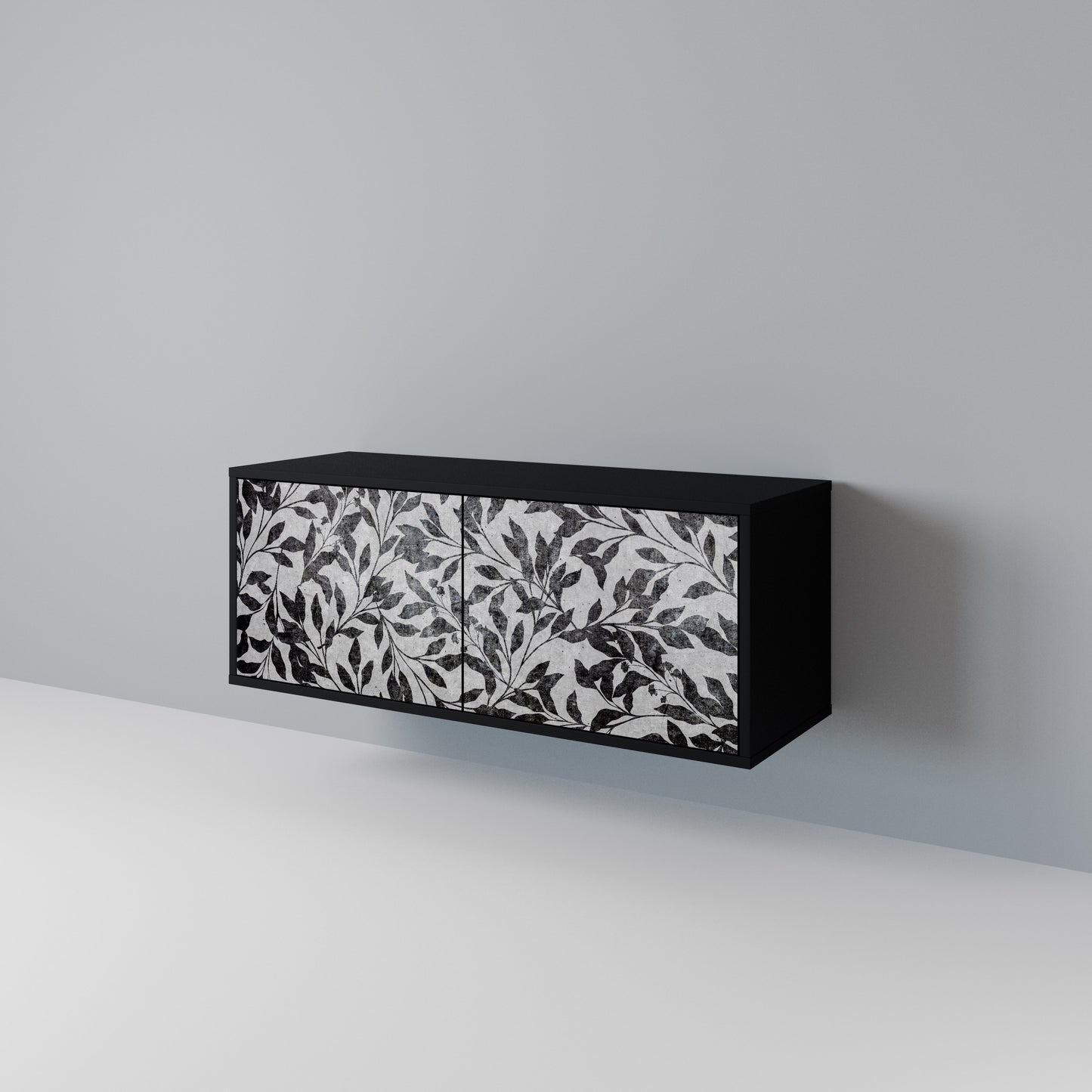CHARCOAL SPROUT Compact 2-Door TV Cabinet