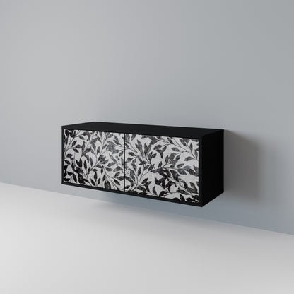 CHARCOAL SPROUT Compact 2-Door TV Cabinet