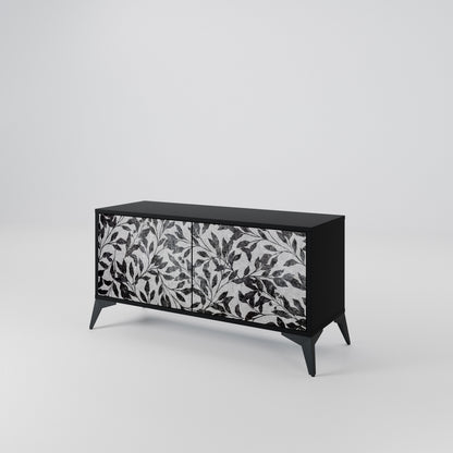 CHARCOAL SPROUT Compact 2-Door TV Cabinet
