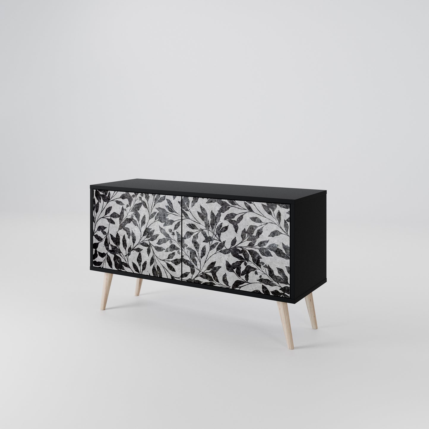 CHARCOAL SPROUT Compact 2-Door TV Cabinet