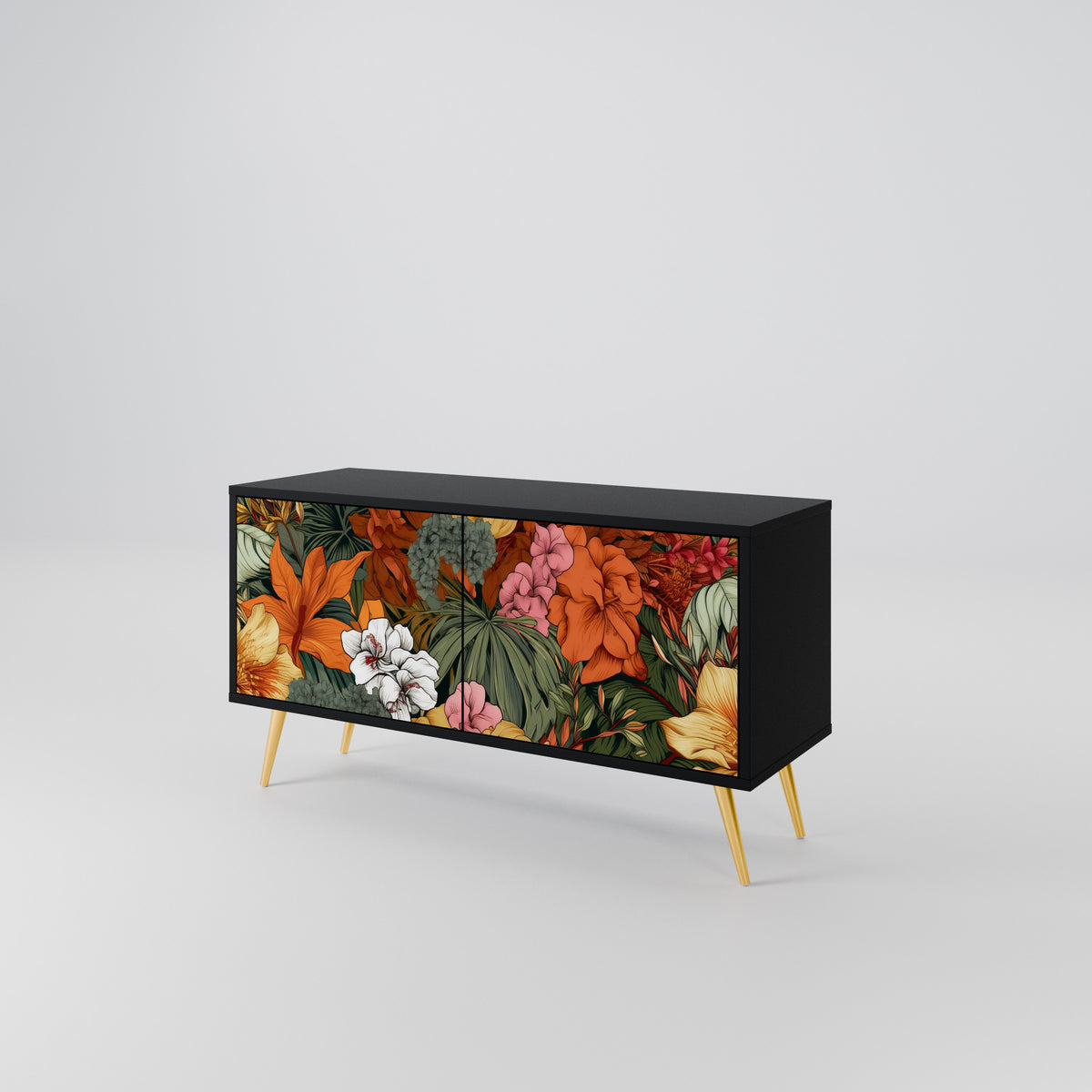 RADIANT FLORA Compact 2-Door TV Cabinet