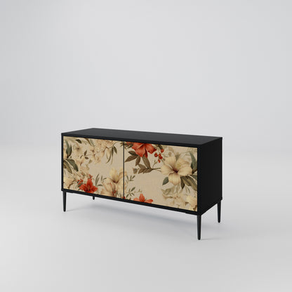 BLOOMING HARMONY Compact 2-Door TV Cabinet