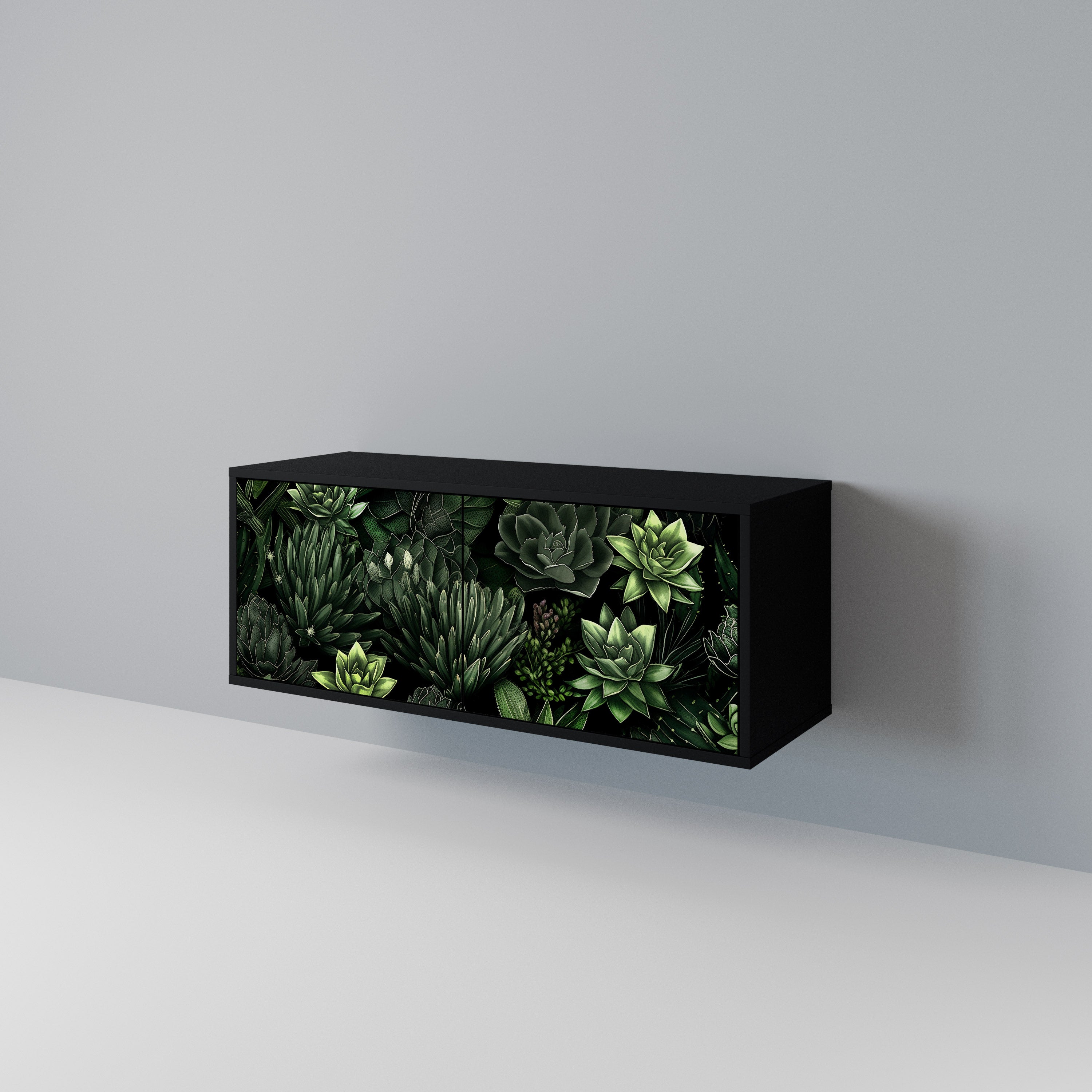 SUCCULENT JUNGLE Compact 2-Door TV Cabinet