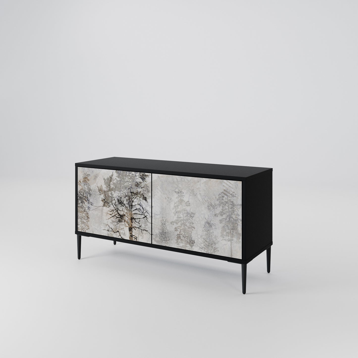 FADE IN THE TREES Compact 2-Door TV Cabinet