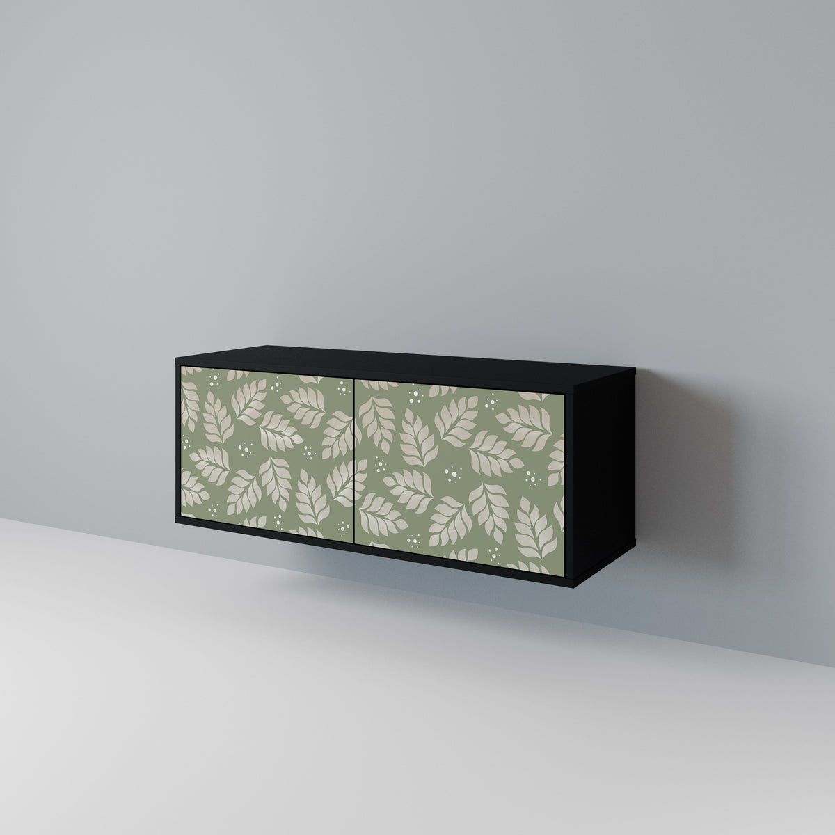 LEAVES ON GREEN Compact 2-Door TV Cabinet