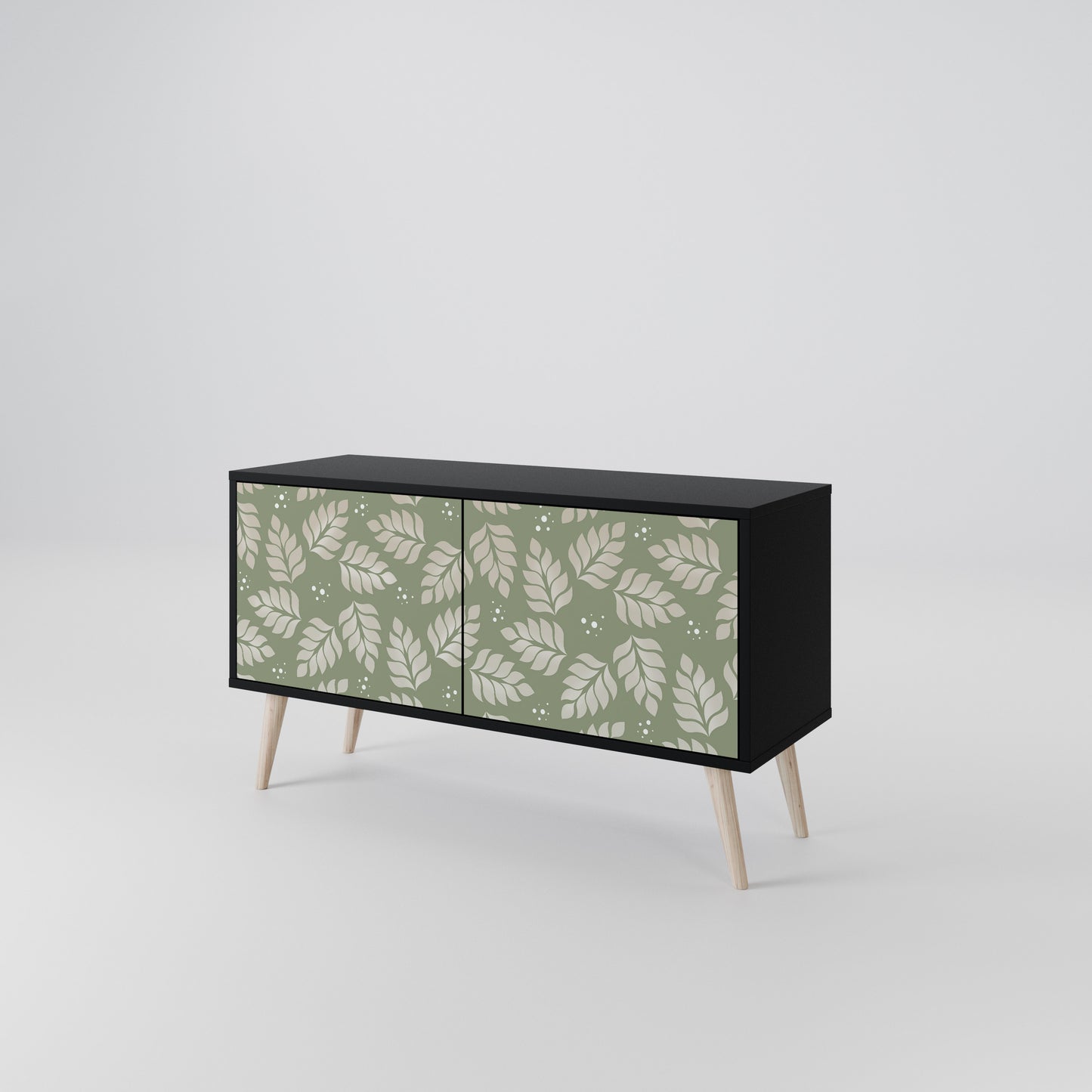 LEAVES ON GREEN Compact 2-Door TV Cabinet