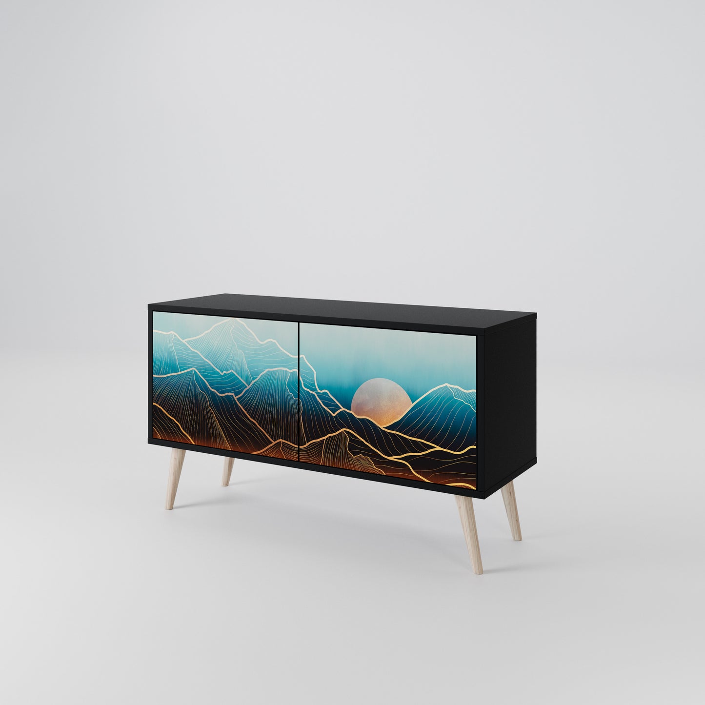 LUNAR SECRETS Compact 2-Door TV Cabinet