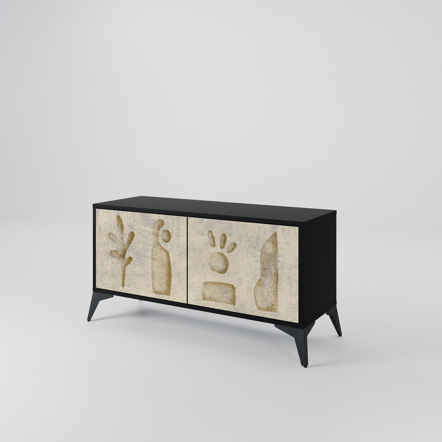 SAND SCULPTURES Compact 2-Door TV Cabinet