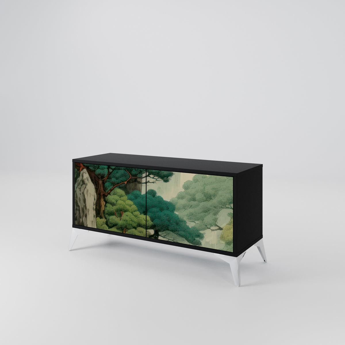 VERDURE ABYSS Compact 2-Door TV Cabinet