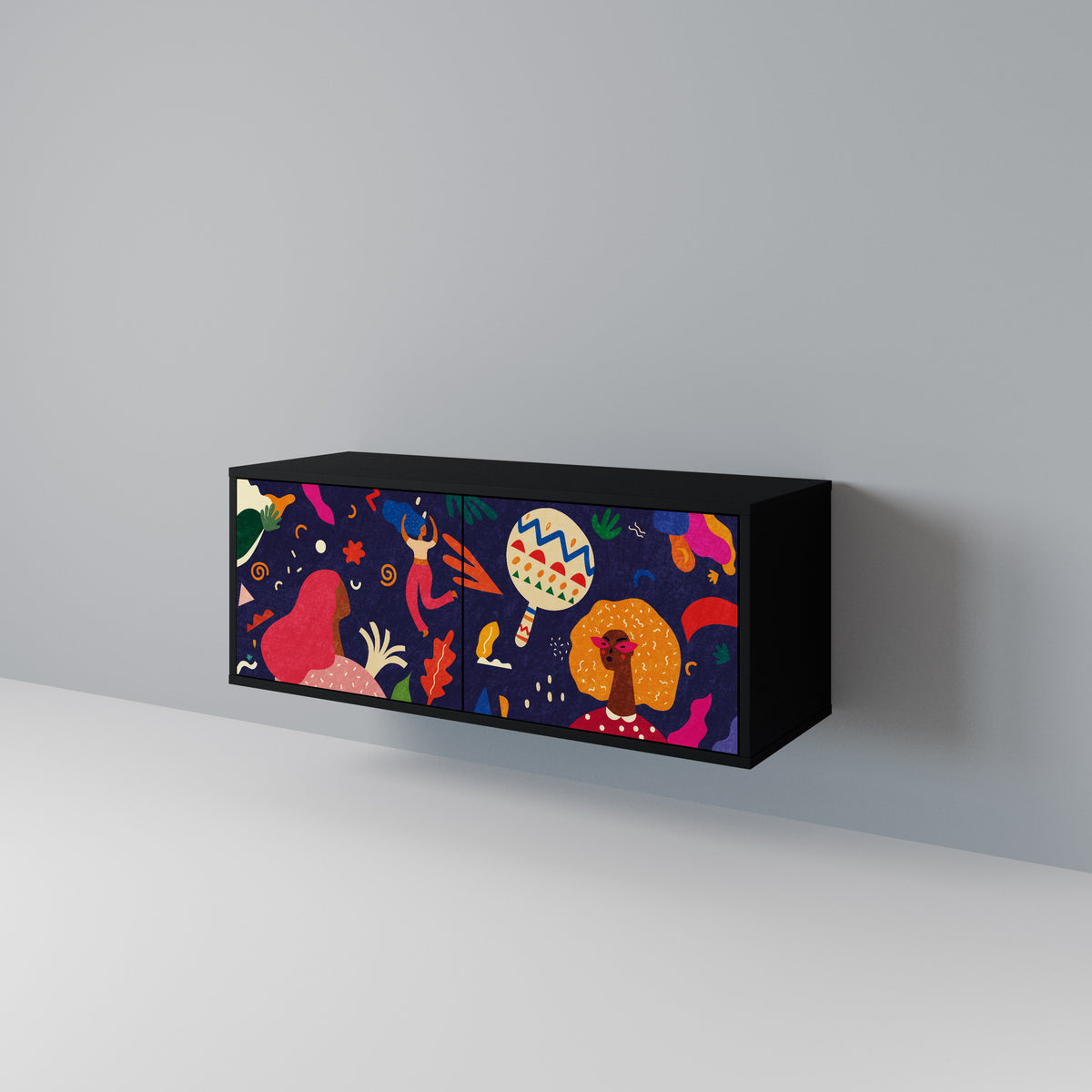 FESTIVE PLEASURES Compact 2-Door TV Cabinet