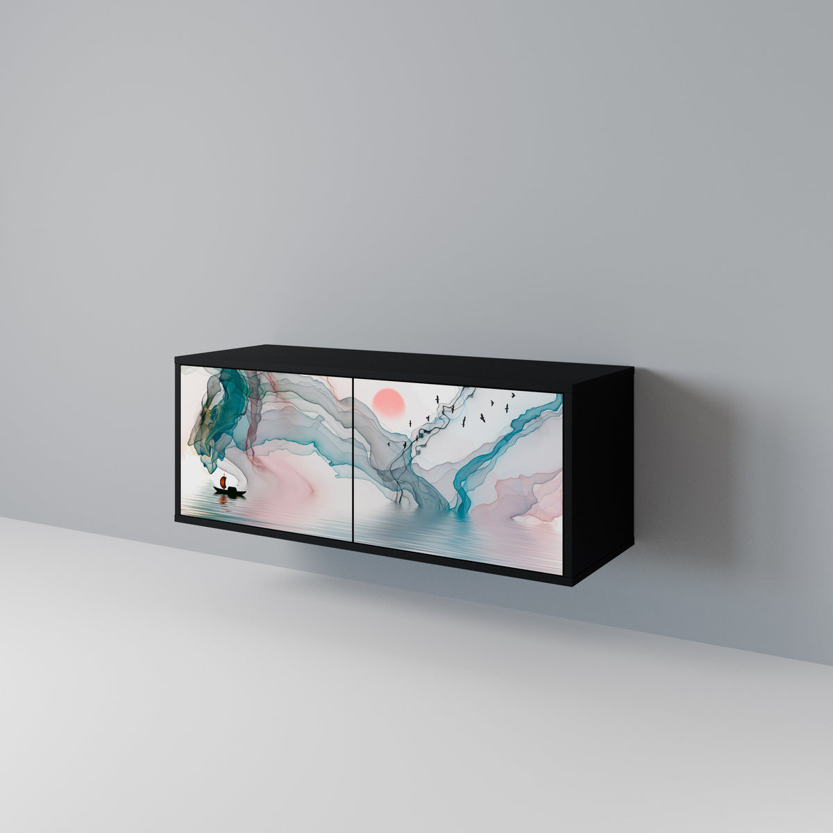 VELVET CROSSING Compact 2-Door TV Cabinet