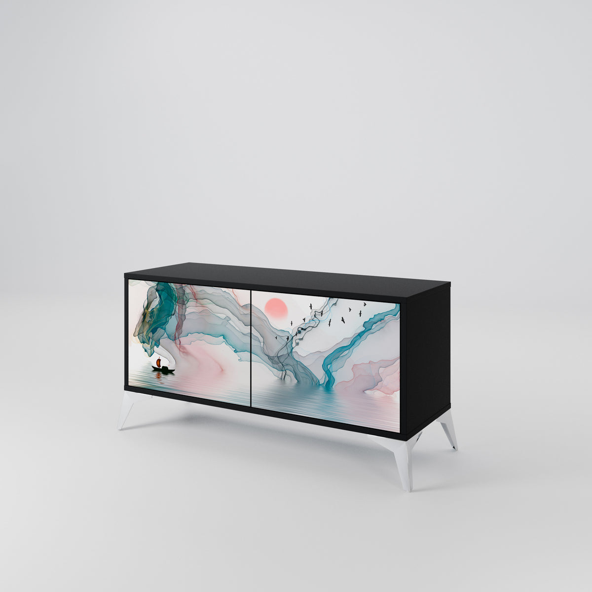 VELVET CROSSING Compact 2-Door TV Cabinet