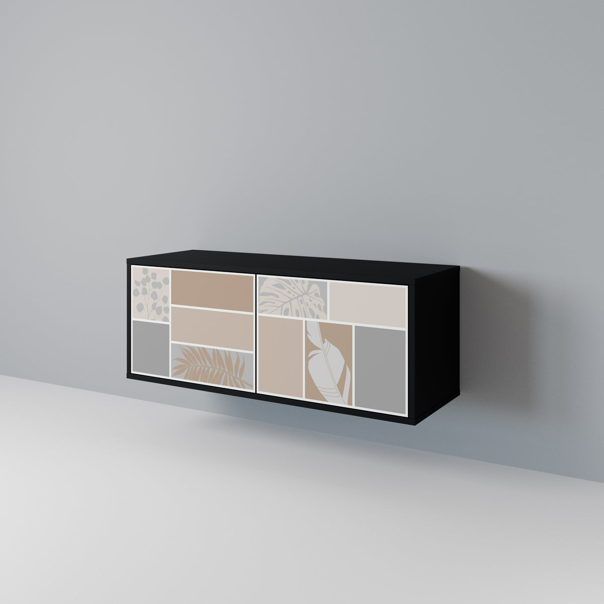 TROPICAL SHAPES Compact 2-Door TV Cabinet