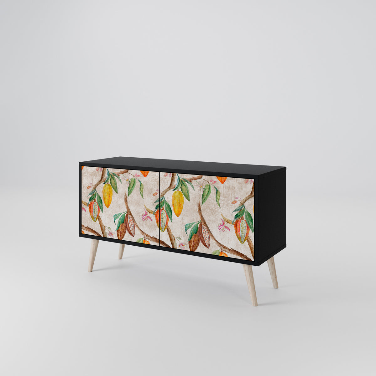 COCOA FRUITS Compact 2-Door TV Cabinet