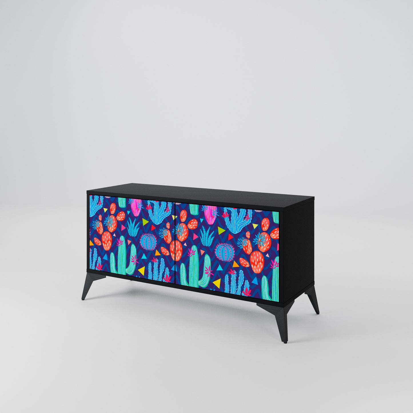 CACTUS VIBES Compact 2-Door TV Cabinet