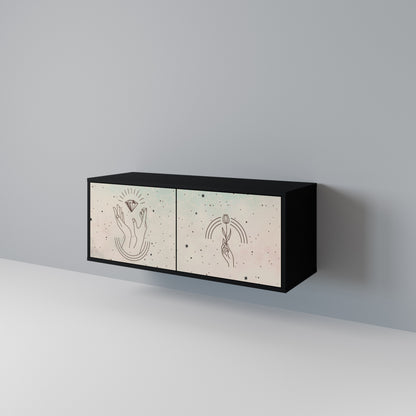 DELICATE BEAUTY Compact 2-Door TV Cabinet