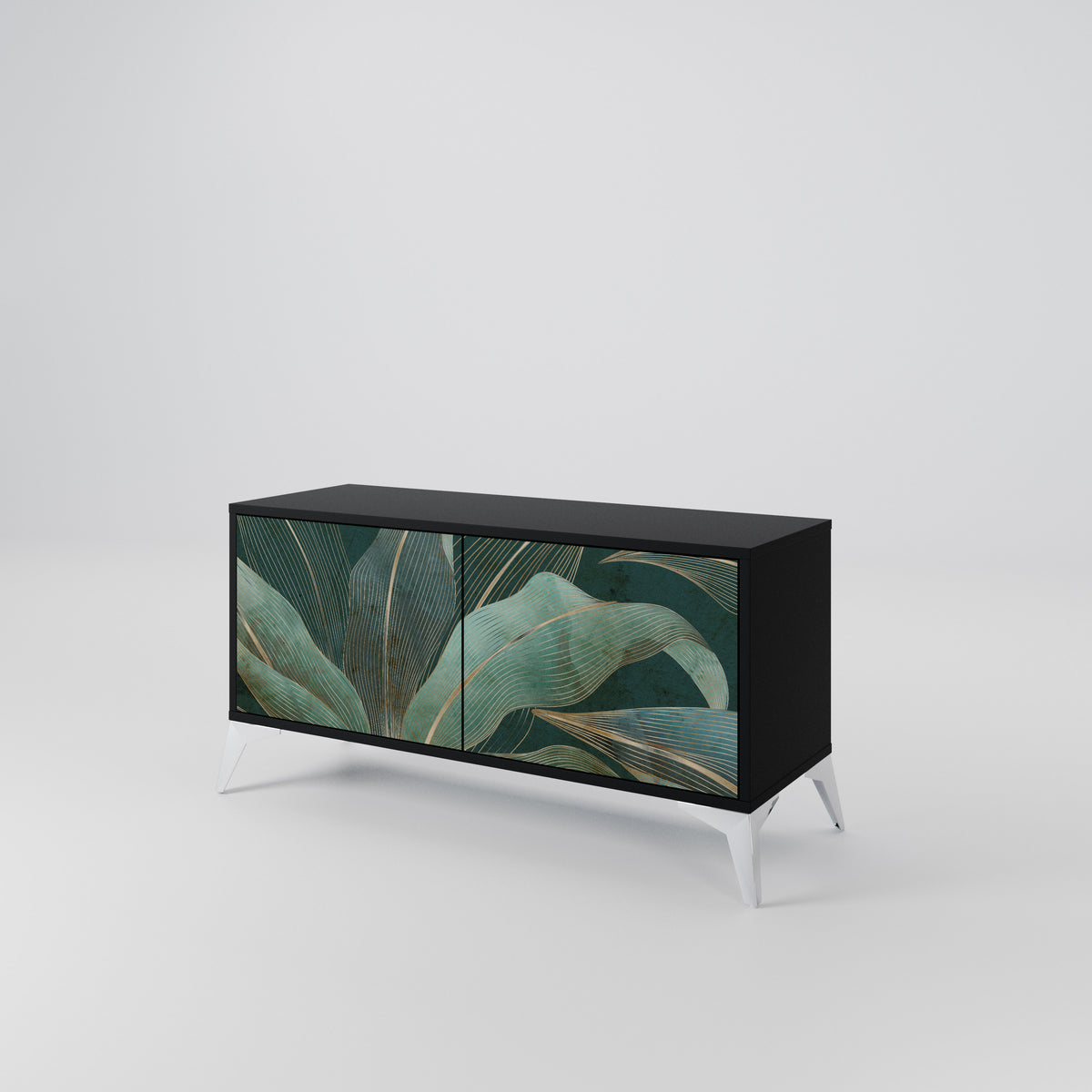 ROYAL GREEN Compact 2-Door TV Cabinet