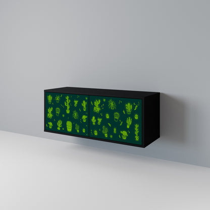 DESERT GREEN Compact 2-Door TV Cabinet