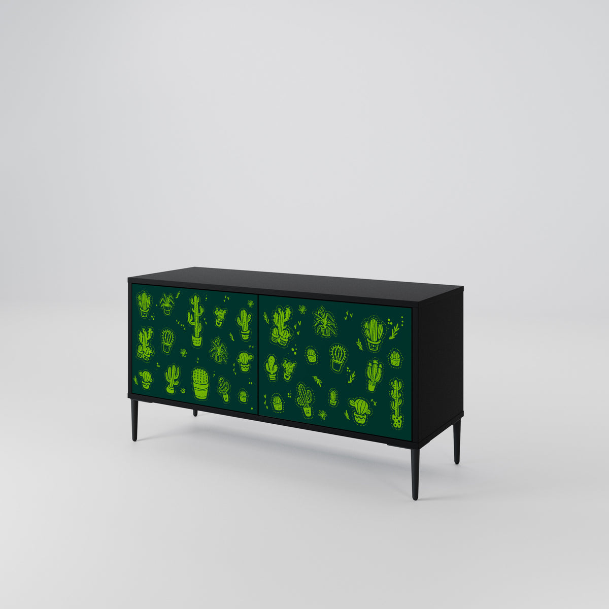 DESERT GREEN Compact 2-Door TV Cabinet