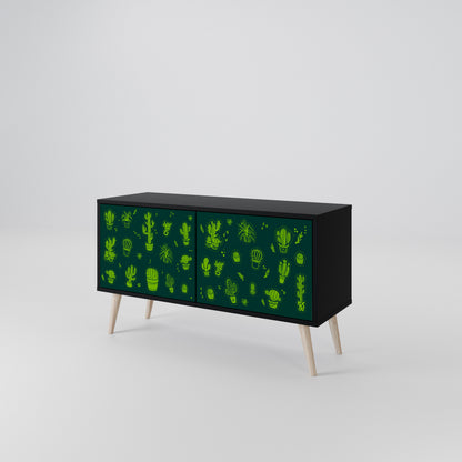 DESERT GREEN Compact 2-Door TV Cabinet