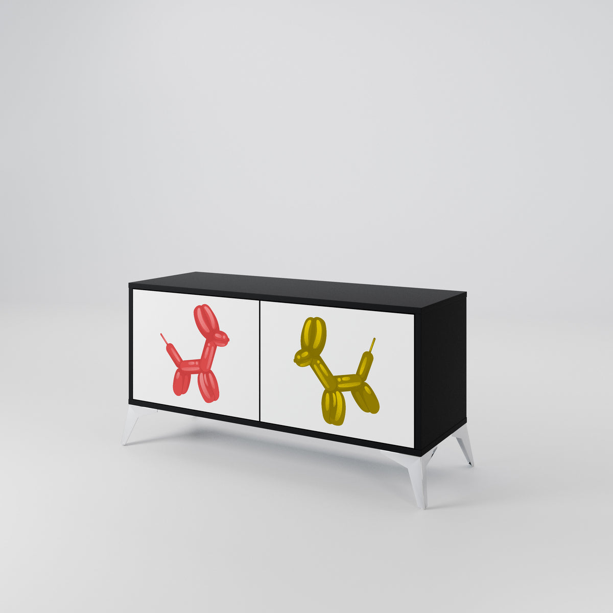 CHILDHOOD MEMORY Compact 2-Door TV Cabinet