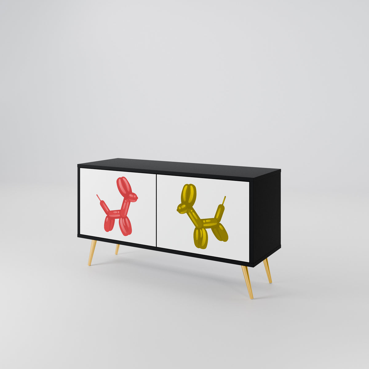 CHILDHOOD MEMORY Compact 2-Door TV Cabinet