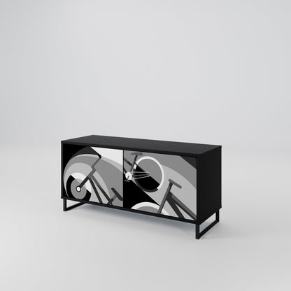 BIKE ENERGY Compact 2-Door TV Cabinet
