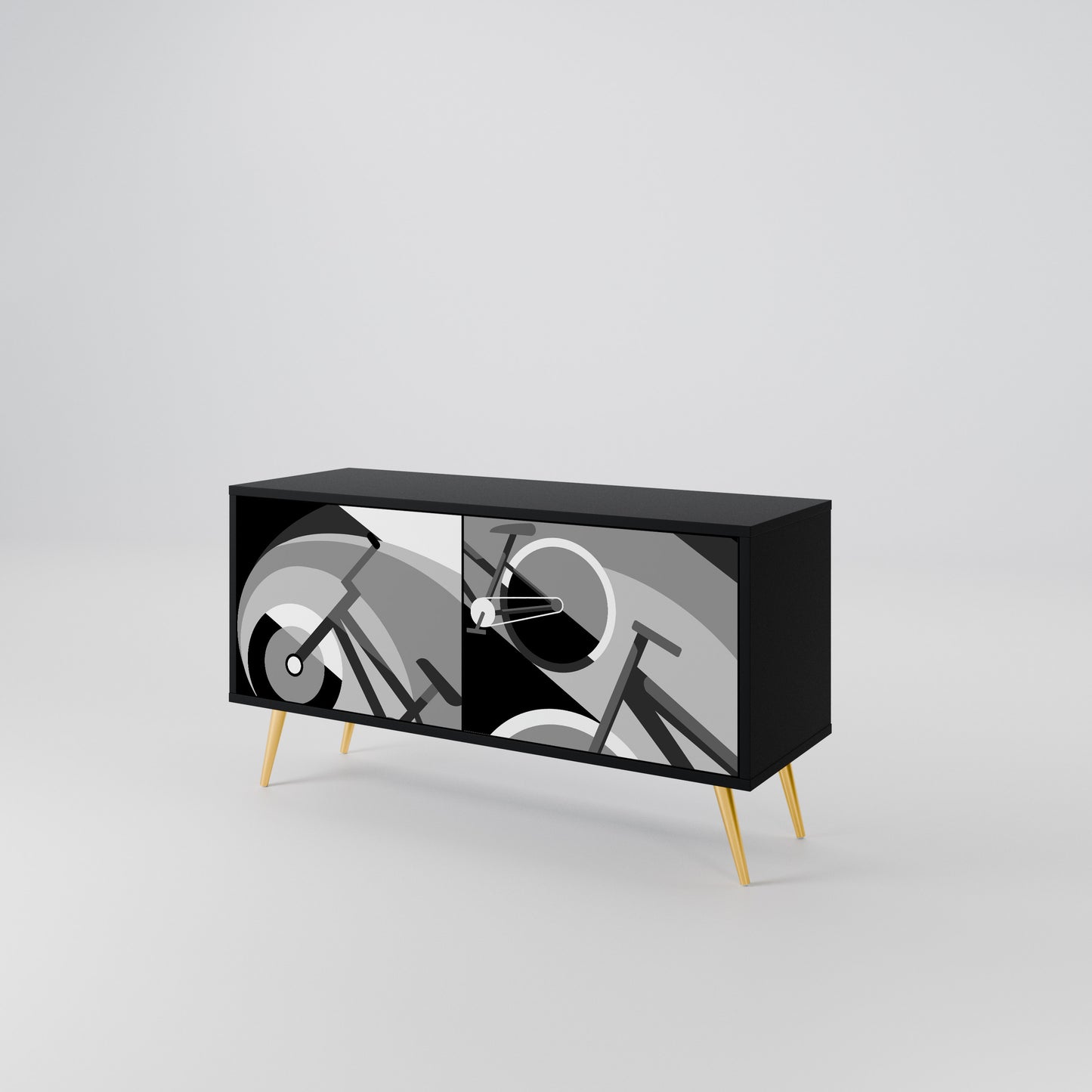 BIKE ENERGY Compact 2-Door TV Cabinet