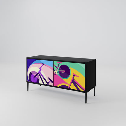 BIKE DREAMS Compact 2-Door TV Cabinet