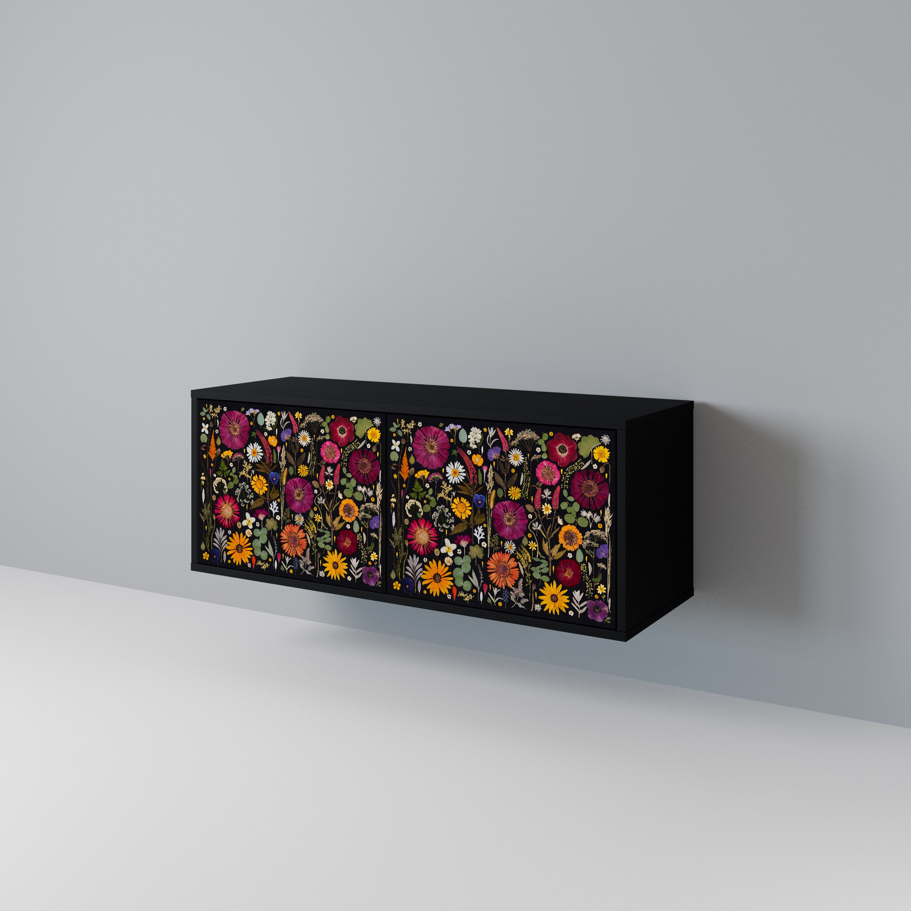 MIDNIGHT GARDEN Compact 2-Door TV Cabinet