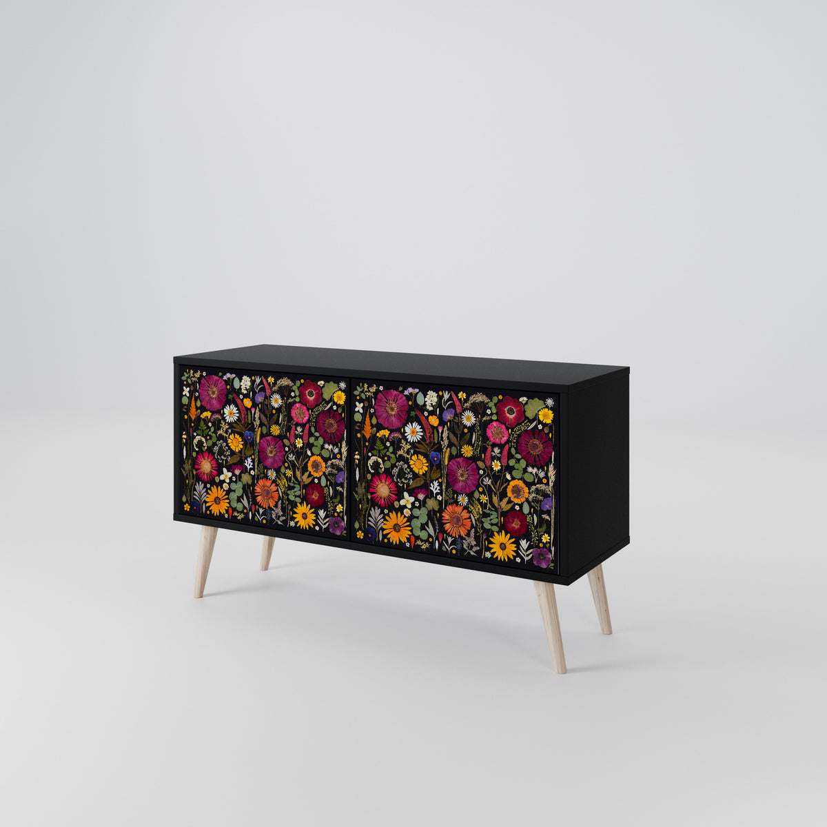 MIDNIGHT GARDEN Compact 2-Door TV Cabinet