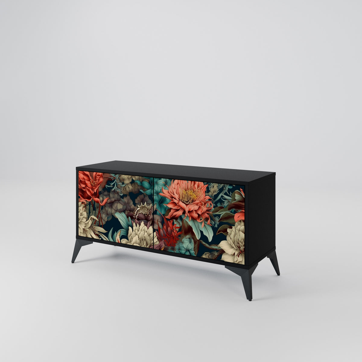SPROUTING GRACE Compact 2-Door TV Cabinet
