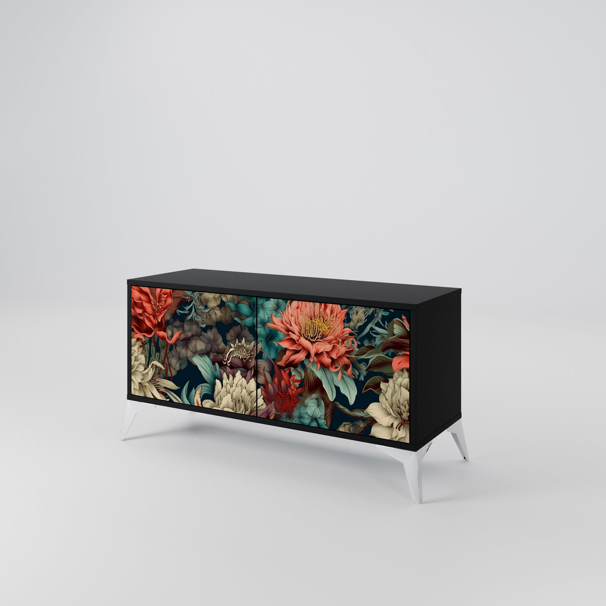 SPROUTING GRACE Compact 2-Door TV Cabinet