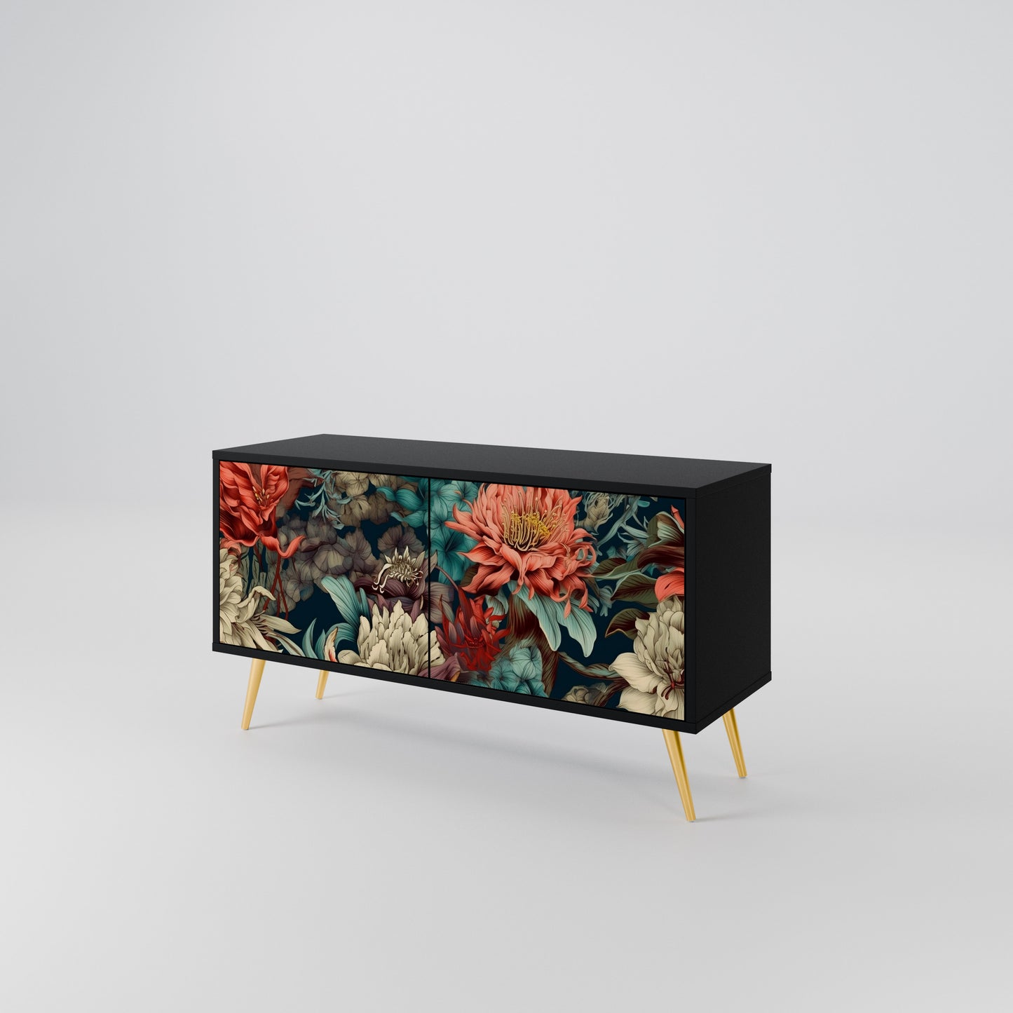 SPROUTING GRACE Compact 2-Door TV Cabinet