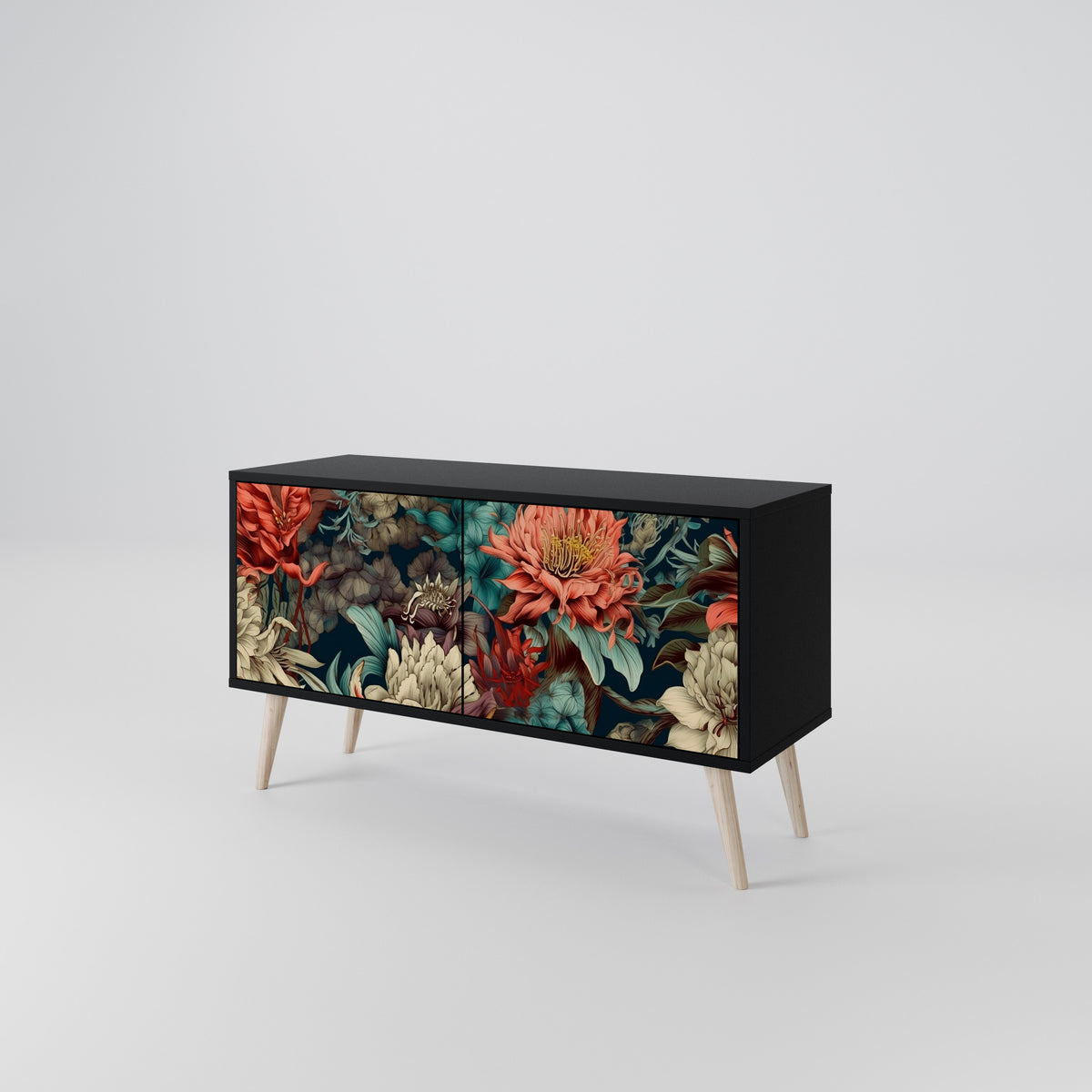SPROUTING GRACE Compact 2-Door TV Cabinet