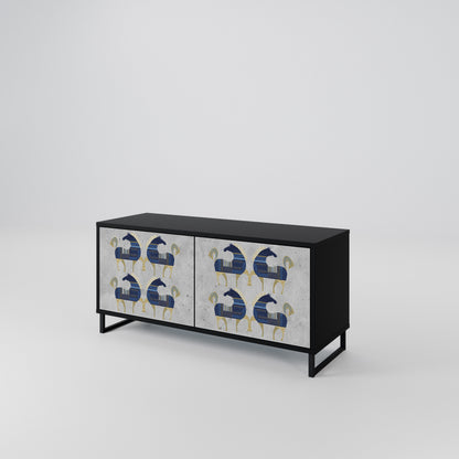 MAJESTIC STEED Compact 2-Door TV Cabinet